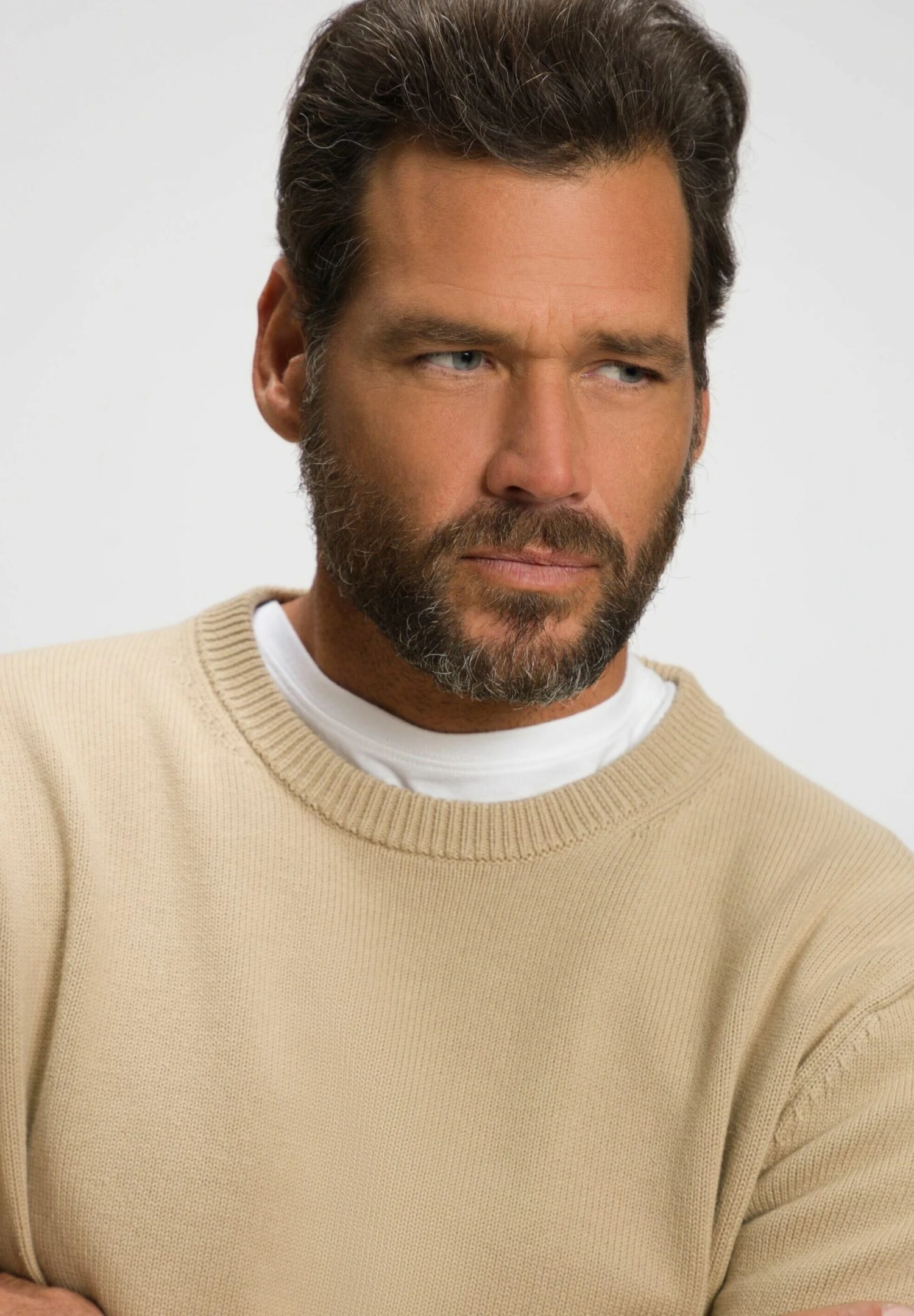 JP1880 Trui - Sand 4 JP1880 Trui - Sand - Afbeelding 2