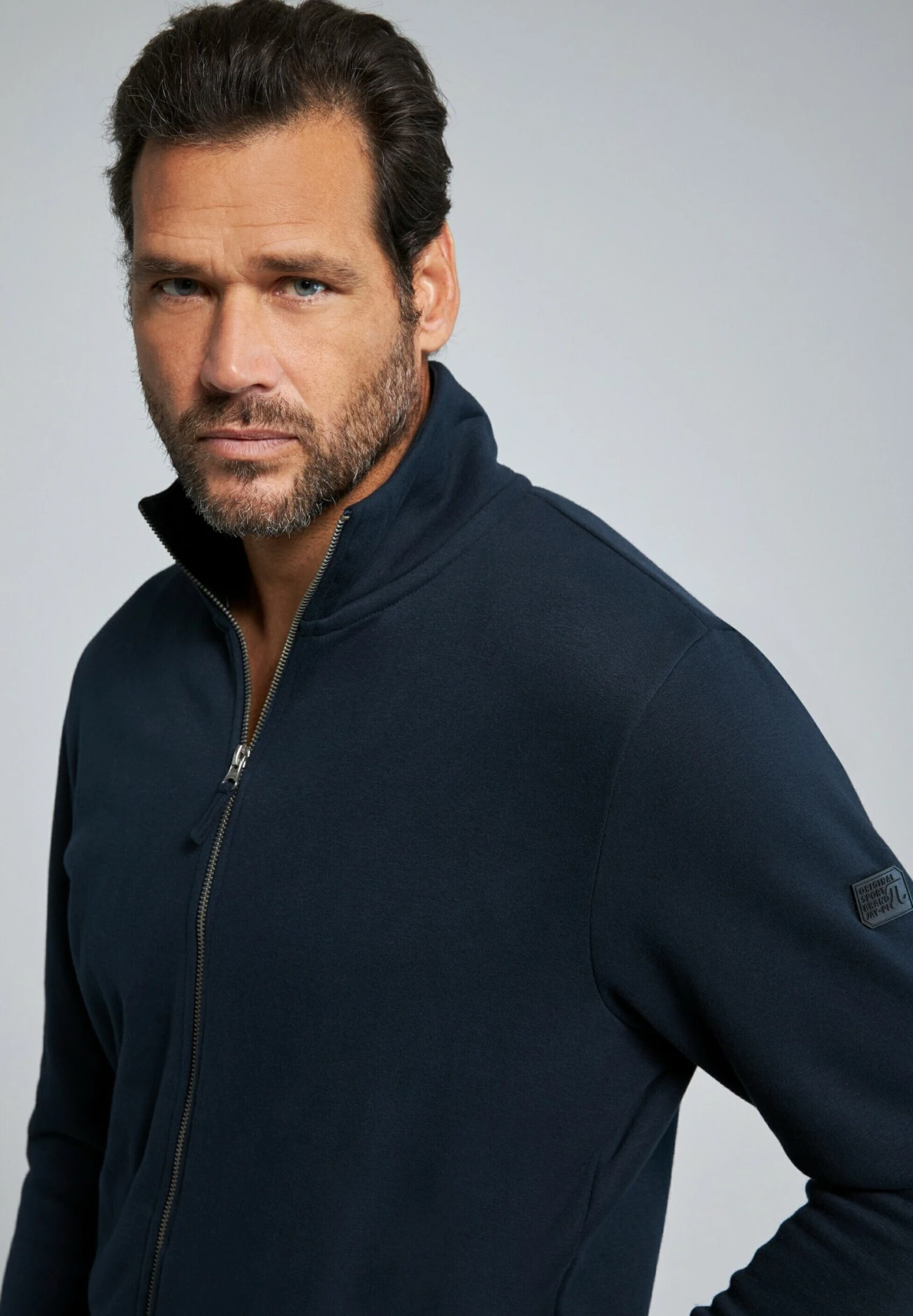 JP1880 Sweater Met Rits - Dunkel Marine 4 JP1880 Sweater Met Rits - Dunkel Marine - Afbeelding 2