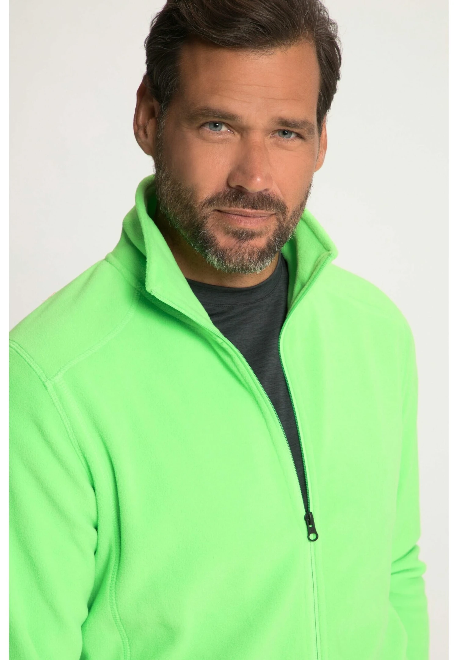 JP1880 Fleecejas - Neon Green 4 JP1880 Fleecejas - Neon Green - Afbeelding 2
