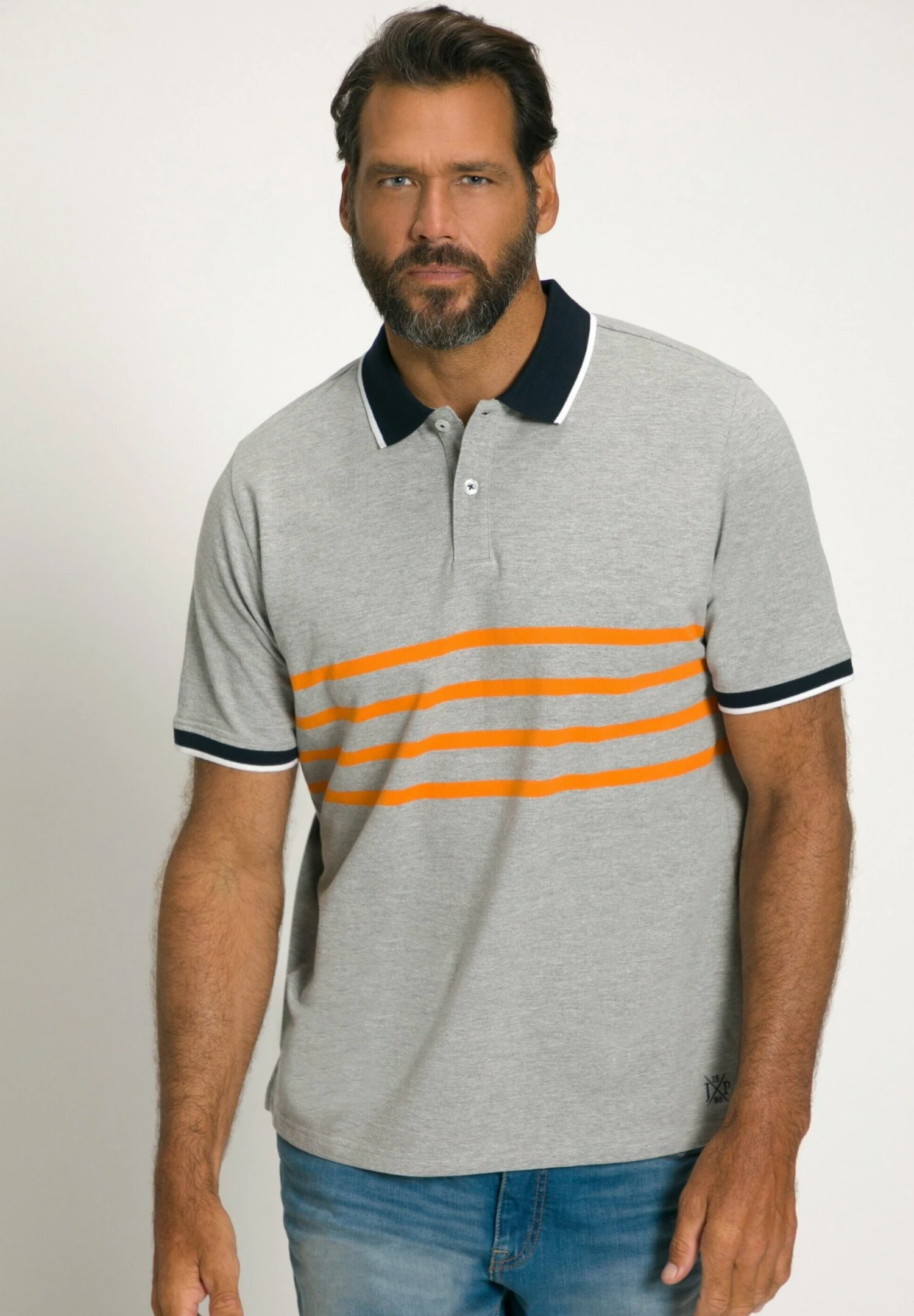 JP1880 Poloshirt - Grau Melange 3 JP1880 Poloshirt - Grau Melange