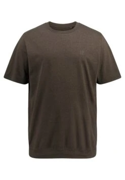 JP1880 Bauchfit Halbarm Bis - T-Shirt Basic - Braungrau
