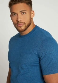 JP1880 Pocket Detail - T-Shirt Basic - Medium Blue 6 JP1880 Pocket Detail - T-Shirt Basic - Medium Blue -JP1880 05d10bad374f4a7fbc66ad946fdfd534