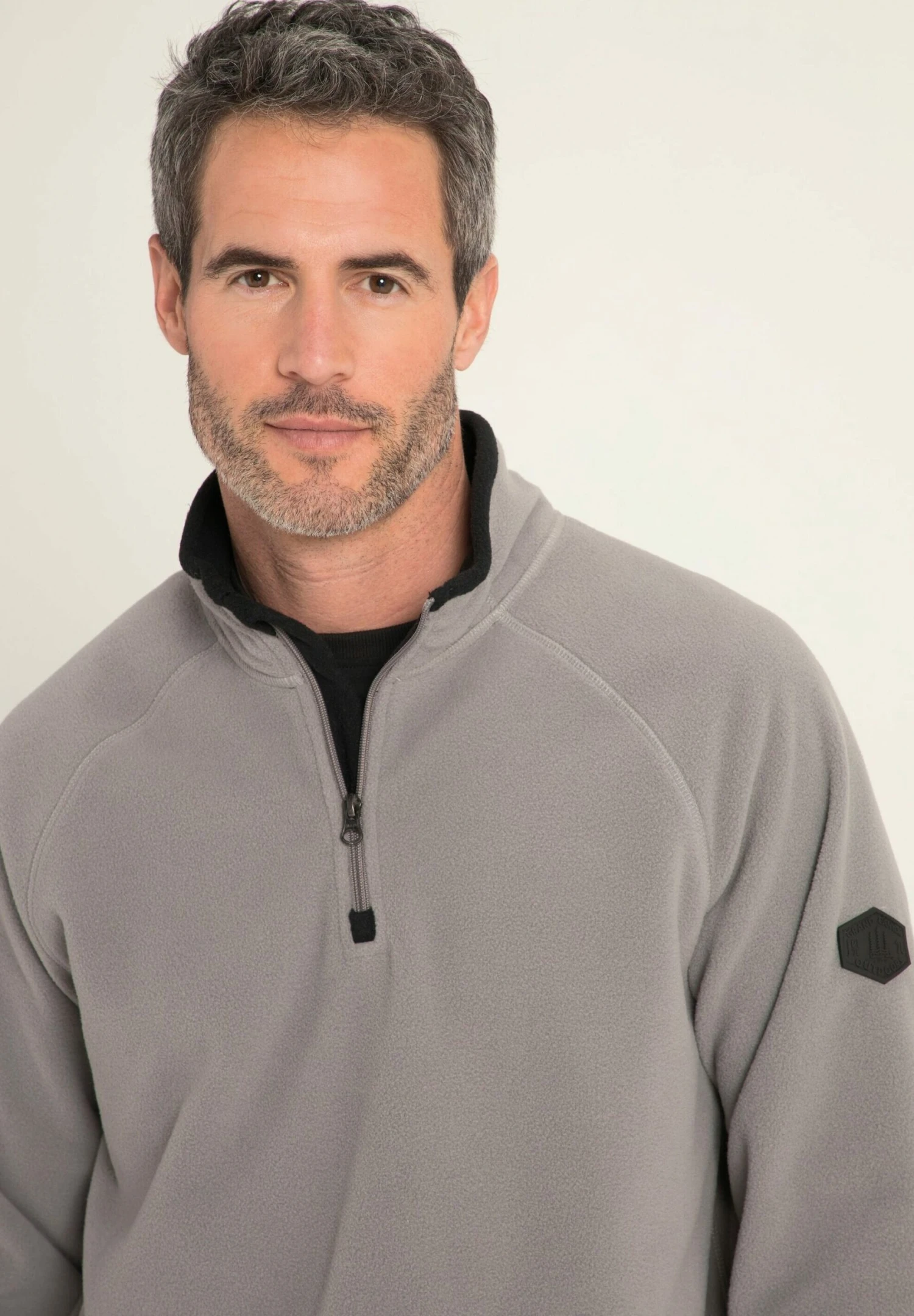 JP1880 Fleece Trui - Steengrijs 4 JP1880 Fleece Trui - Steengrijs - Afbeelding 2