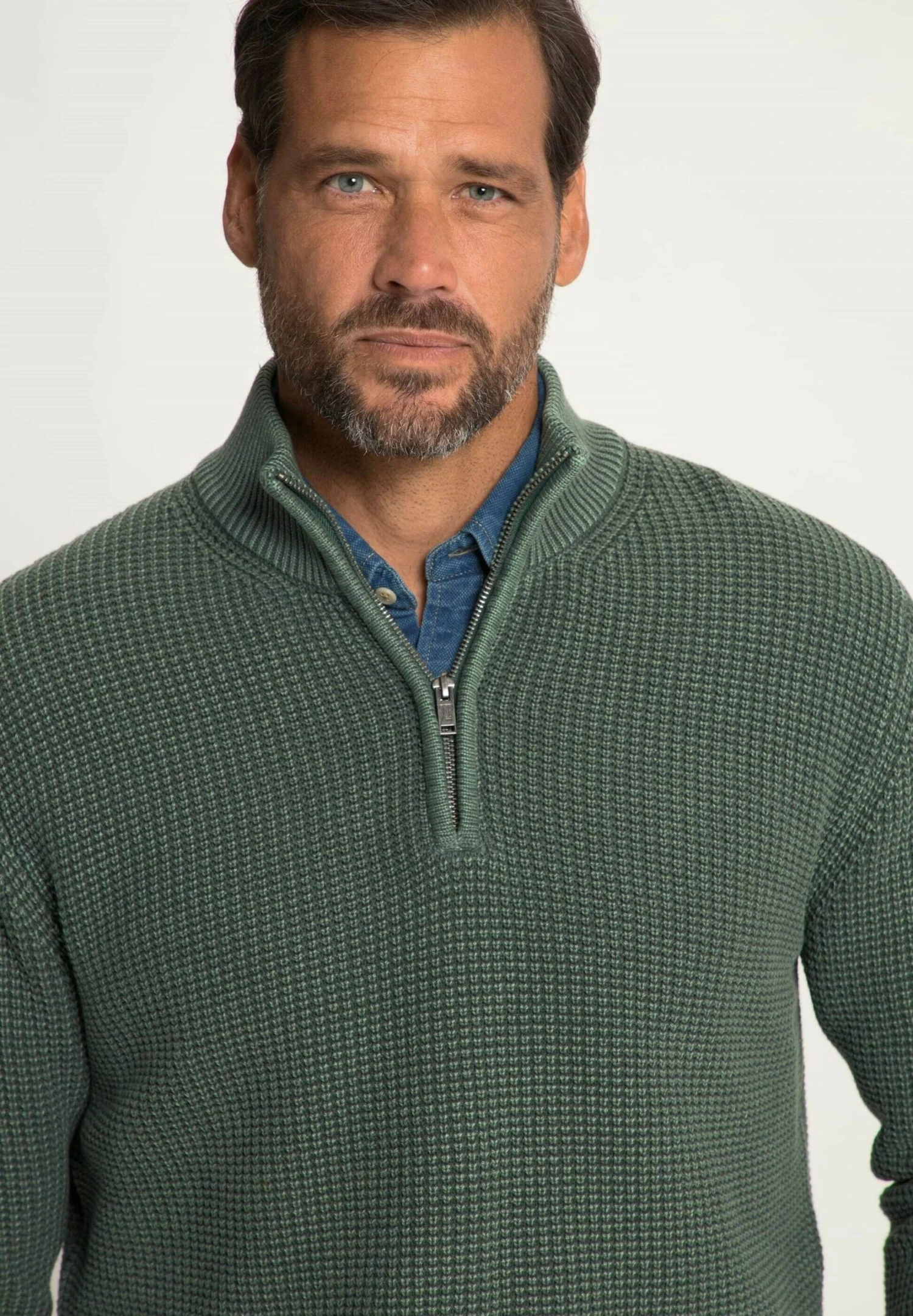 JP1880 Trui - Kaki 4 JP1880 Trui - Kaki - Afbeelding 2