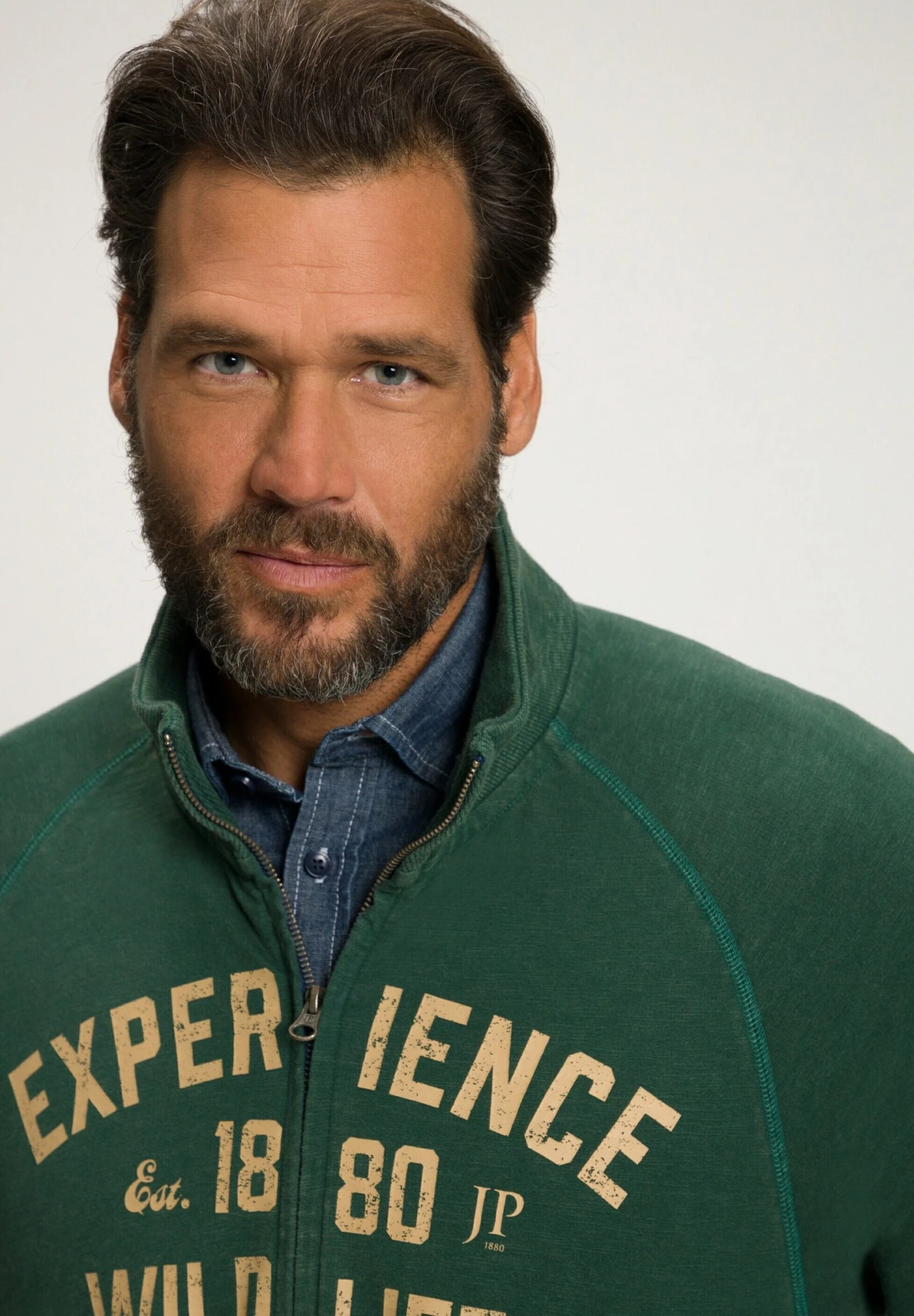 JP1880 Sweater Met Rits - Dunkelgrün 5 JP1880 Sweater Met Rits - Dunkelgrün - Afbeelding 3