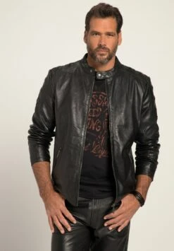 JP1880 Leren Jas - Black -JP1880 0b1275f1d733419aa88b23d77dcc32c0