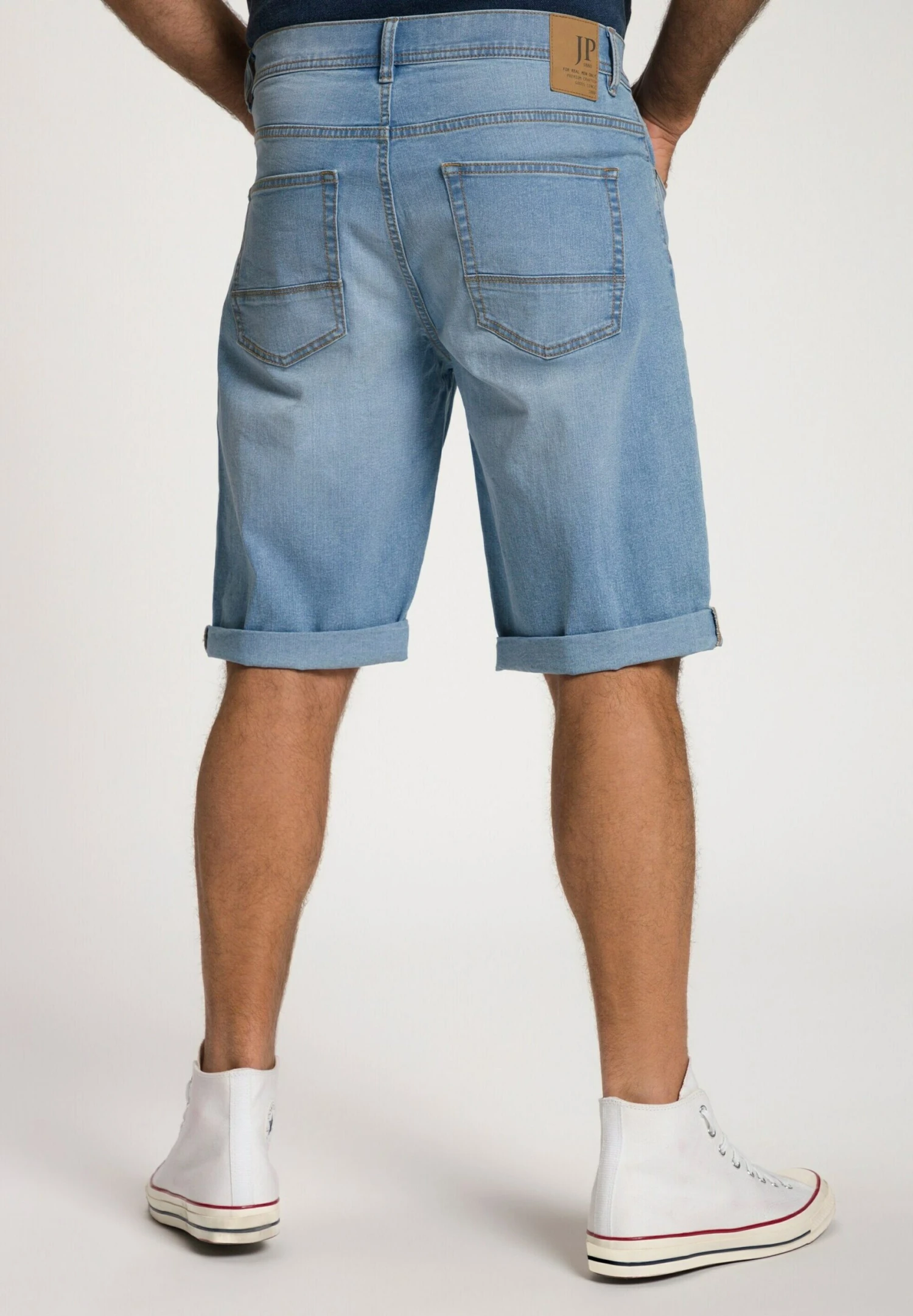 JP1880 Jeansshort - Bleached Denim 4 JP1880 Jeansshort - Bleached Denim - Afbeelding 2