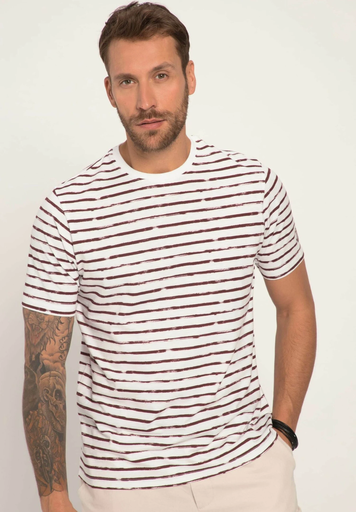 JP1880 T-Shirt Print - Marsala Red 3 JP1880 T-Shirt Print - Marsala Red