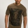 JP1880 T-Shirt Print - Mocca Brown -JP1880 114dea07a3a34caf818d0ea584a85fc8