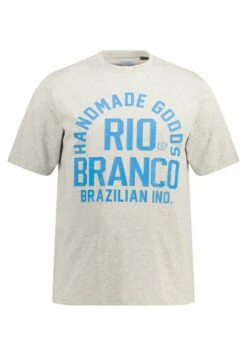 JP1880 Halbarm Rio Branco - T-Shirt Print - Grau Melange -JP1880 115508b4a8fa4969b643df296c777e4e