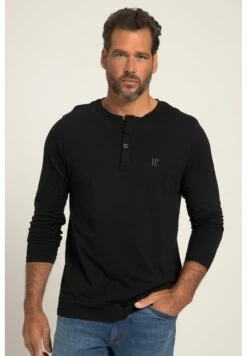 JP1880 Henley- Longsleeve - Black -JP1880 12cb66ca2bd04bf39298ad57a4ee97e1