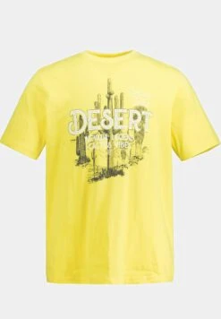 JP1880 T-Shirt Print - Hellgrau MélangeGelb -JP1880 19217d598c0a4450aa9acfcd053e73ad