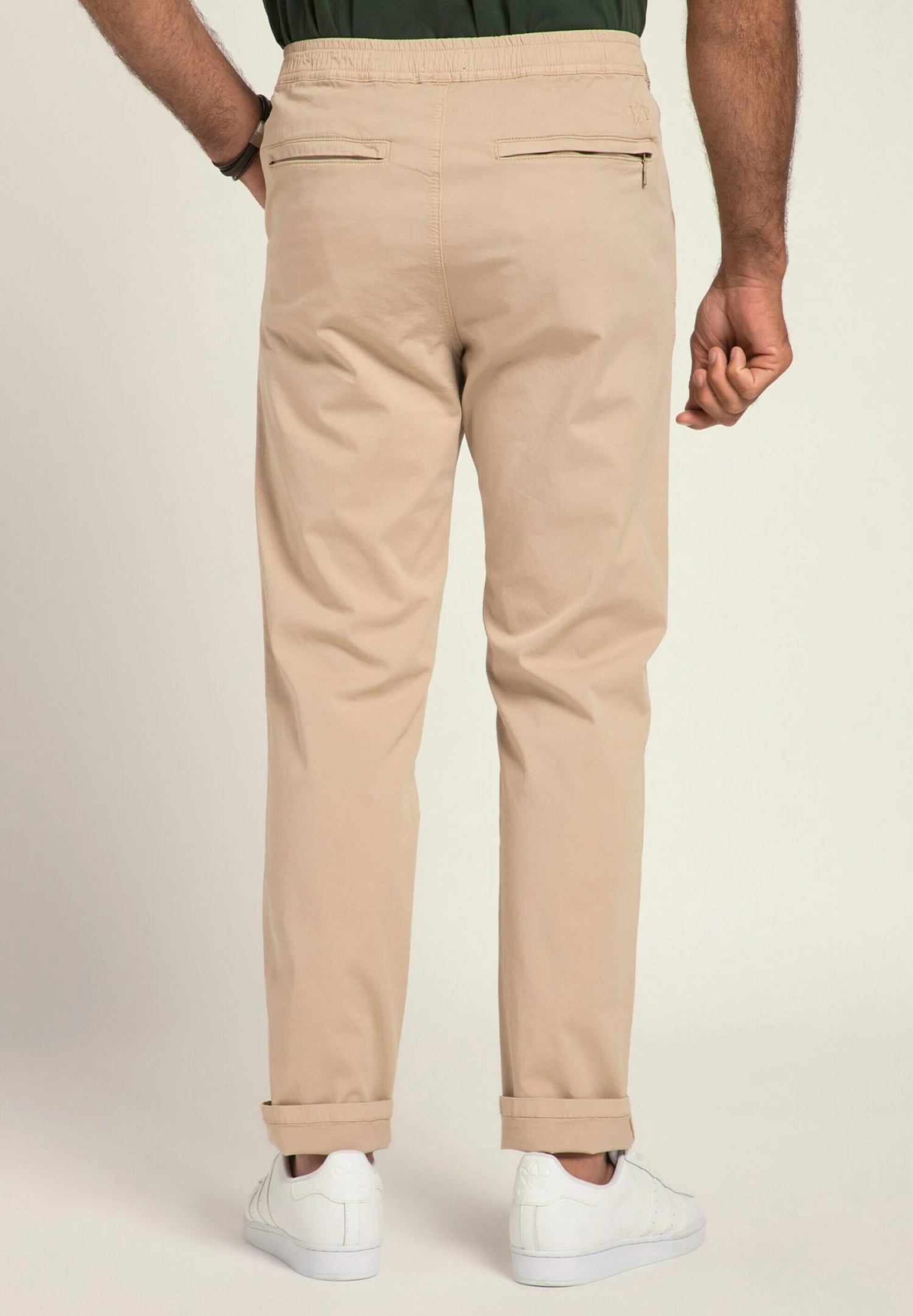 JP1880 Flexnamic®, Schlupfbund, Praktische Taschen, Regular Fit - Chino - Perlmutt 4 JP1880 Flexnamic®, Schlupfbund, Praktische Taschen, Regular Fit - Chino - Perlmutt - Afbeelding 2