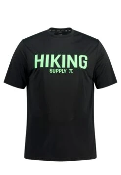 JP1880 Outdoor, Hiking Print, Rundhals - T-Shirt Print - Schwarz