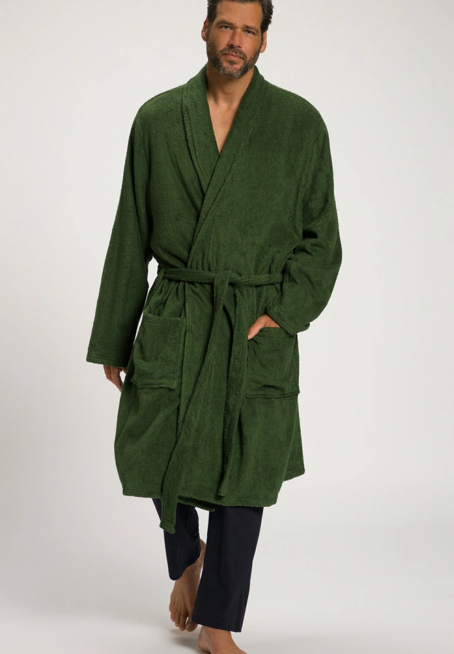 JP1880 Badjas - Dunkelgrün 3 JP1880 Badjas - Dunkelgrün
