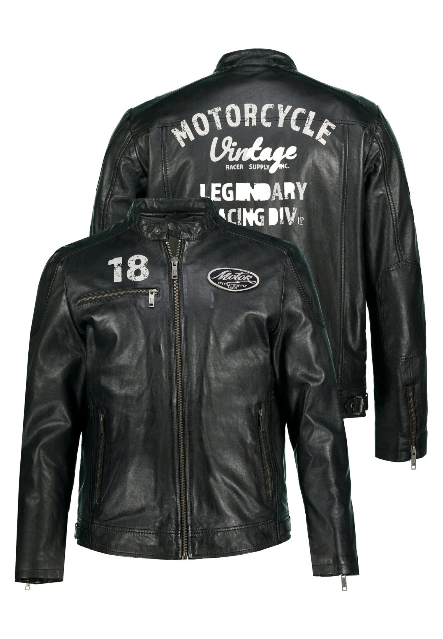 JP1880 Leren Jas - Schwarz 7 JP1880 Leren Jas - Schwarz - Afbeelding 5