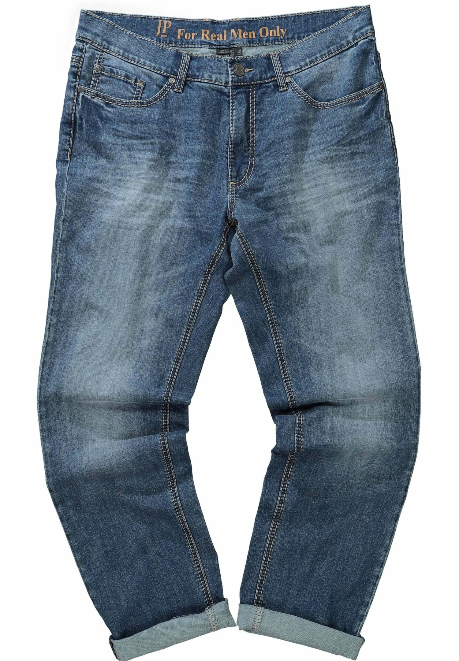 JP1880 Straight Leg Jeans - Mattes Jeansblau 8 JP1880 Straight Leg Jeans - Mattes Jeansblau - Afbeelding 6