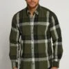 JP1880 Long Sleeve Plaid - Overhemd - Olive Green 2 JP1880 Long Sleeve Plaid - Overhemd - Olive Green -JP1880 20d4d1dfbce04f4dbccd986e87ba70ff