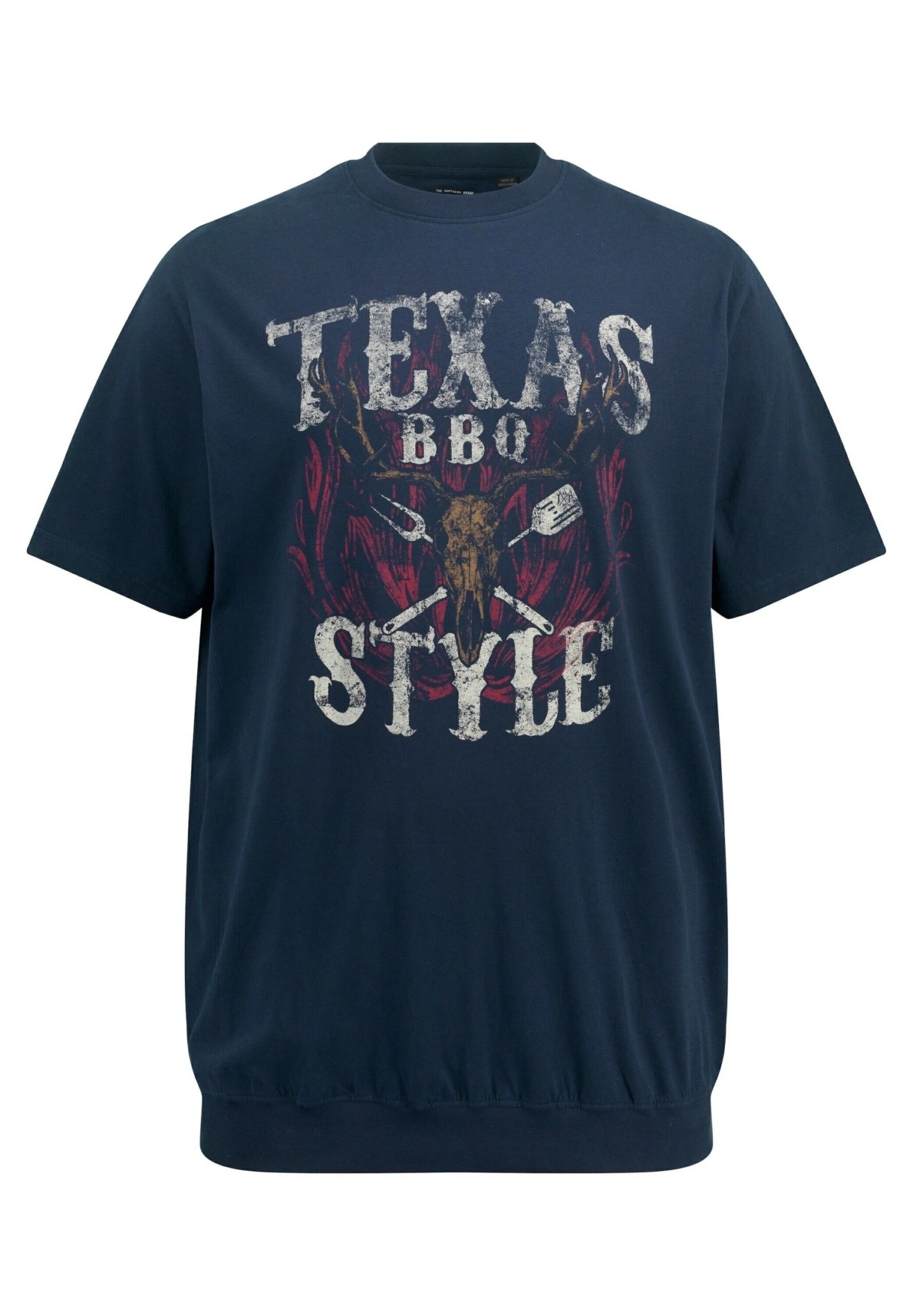 JP1880 Buikpasvorm - T-Shirt Print - Navy Blauw 5 JP1880 Buikpasvorm - T-Shirt Print - Navy Blauw - Afbeelding 3