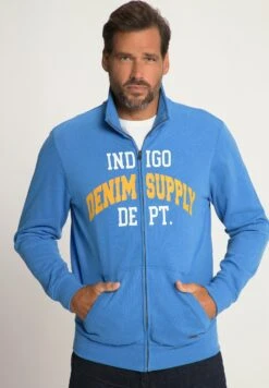 JP1880 Sweater Met Rits - Sommer Blau