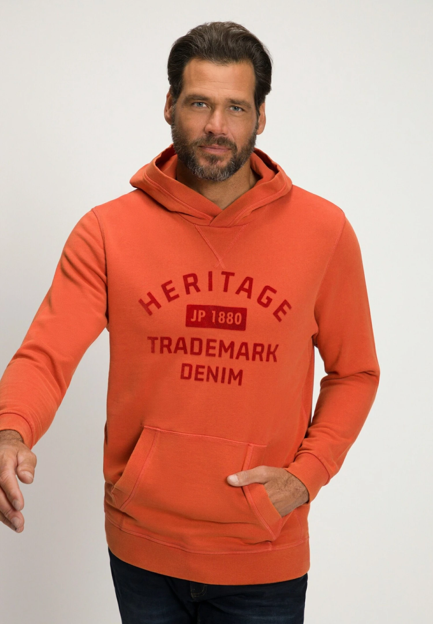 JP1880 Hoodie - Orange Rouille 3 JP1880 Hoodie - Orange Rouille