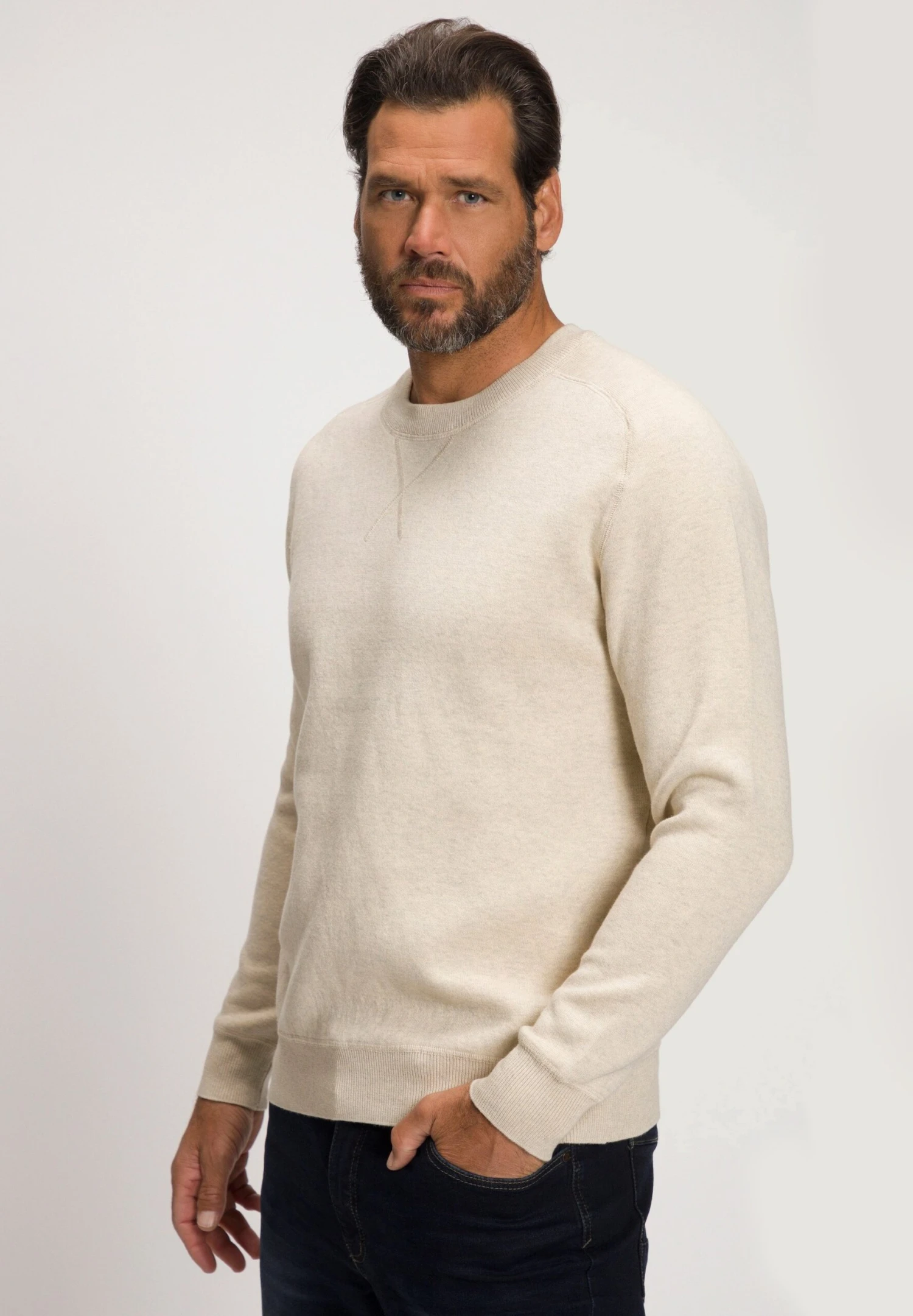 JP1880 Trui - Natur Melange 3 JP1880 Trui - Natur Melange