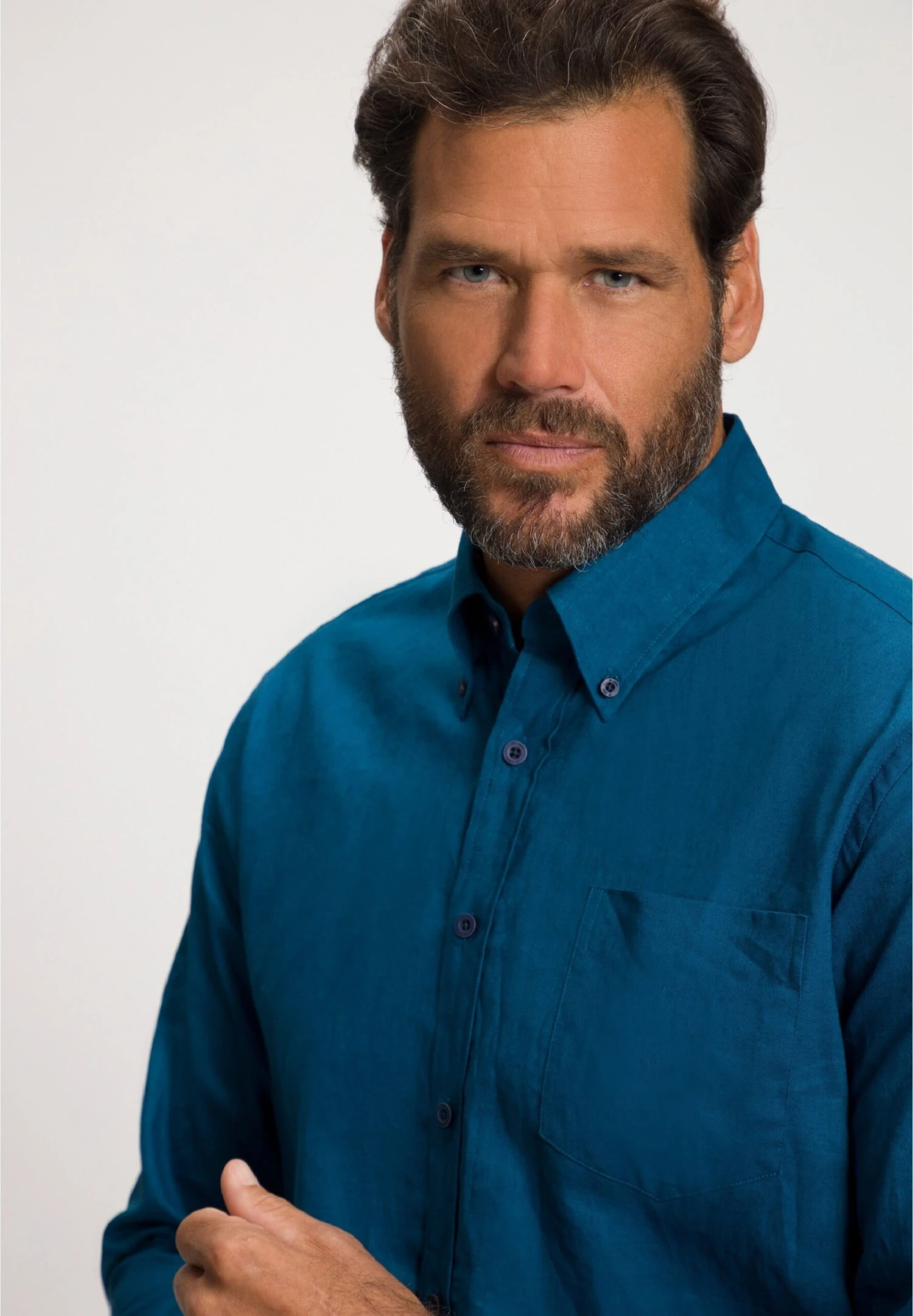 JP1880 Overhemd - Blue Green 4 JP1880 Overhemd - Blue Green - Afbeelding 2