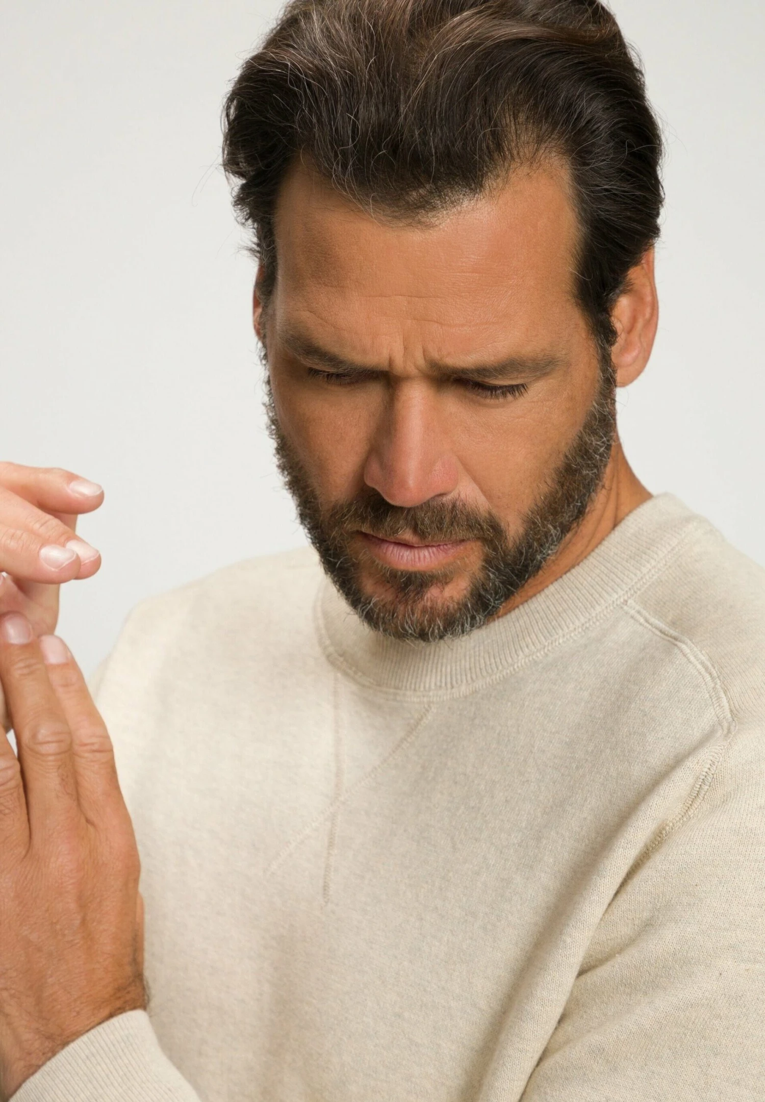 JP1880 Trui - Natur Melange 4 JP1880 Trui - Natur Melange - Afbeelding 2