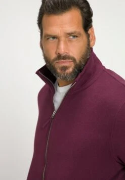 JP1880 Sweater Met Rits - Aubergine -JP1880 2d91906add9a4d6990477200e1c38523