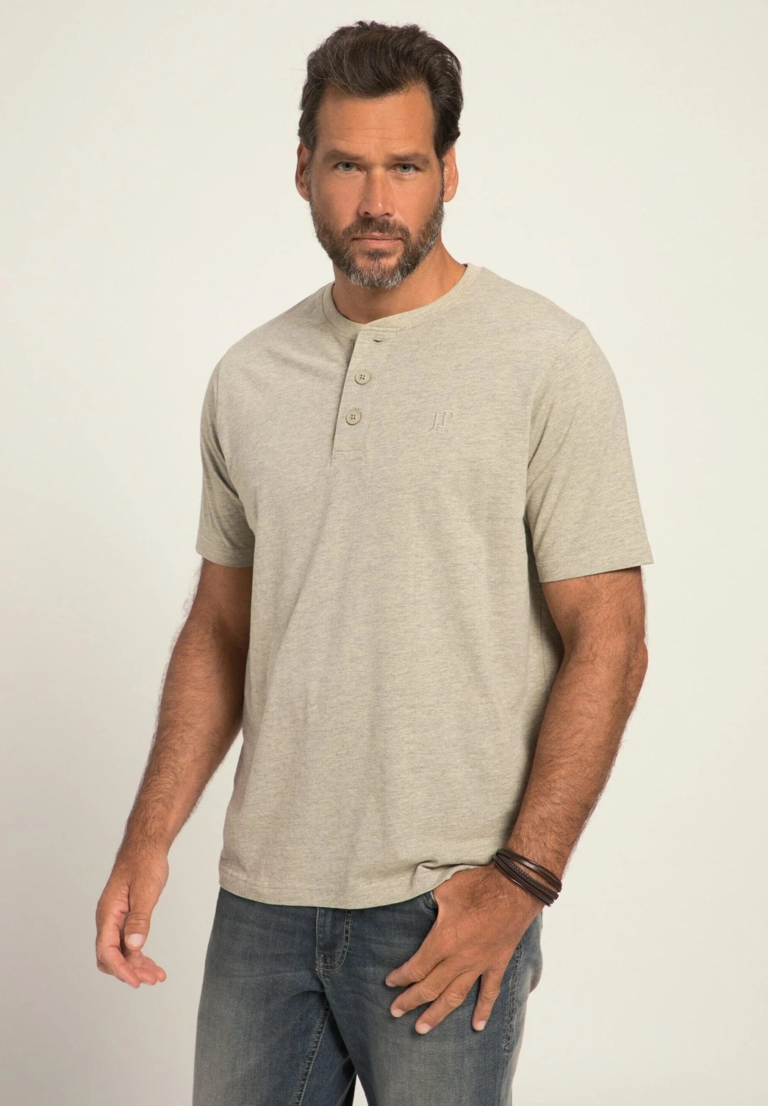 JP1880 T-Shirt Basic - Dunkel Kirschrot 4 JP1880 T-Shirt Basic - Dunkel Kirschrot - Afbeelding 2