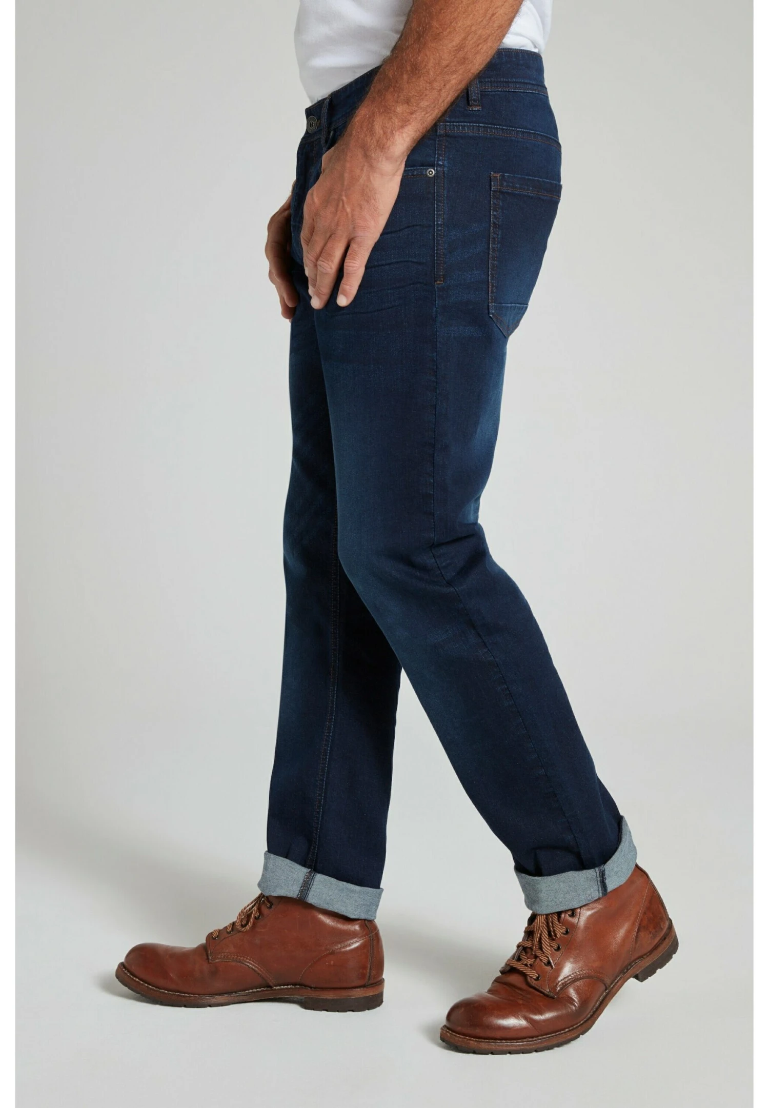 JP1880 Jeans Tapered Fit - Dark Blue Denim 4 JP1880 Jeans Tapered Fit - Dark Blue Denim - Afbeelding 2