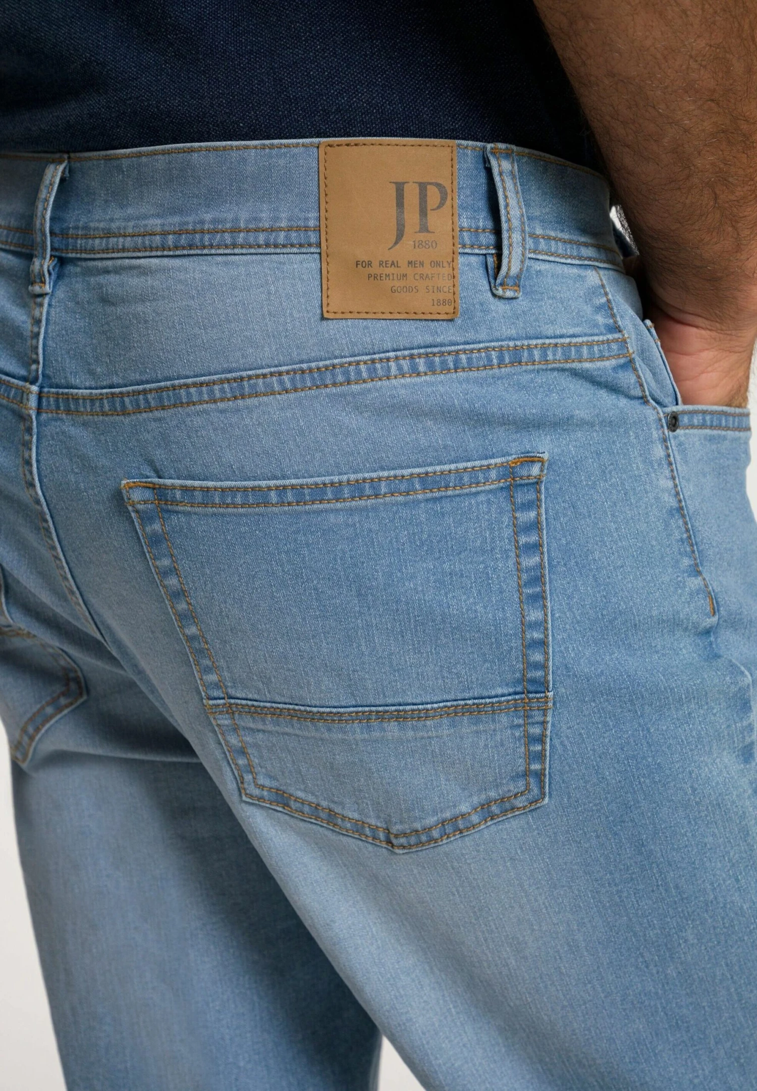 JP1880 Jeansshort - Bleached Denim 6 JP1880 Jeansshort - Bleached Denim - Afbeelding 4
