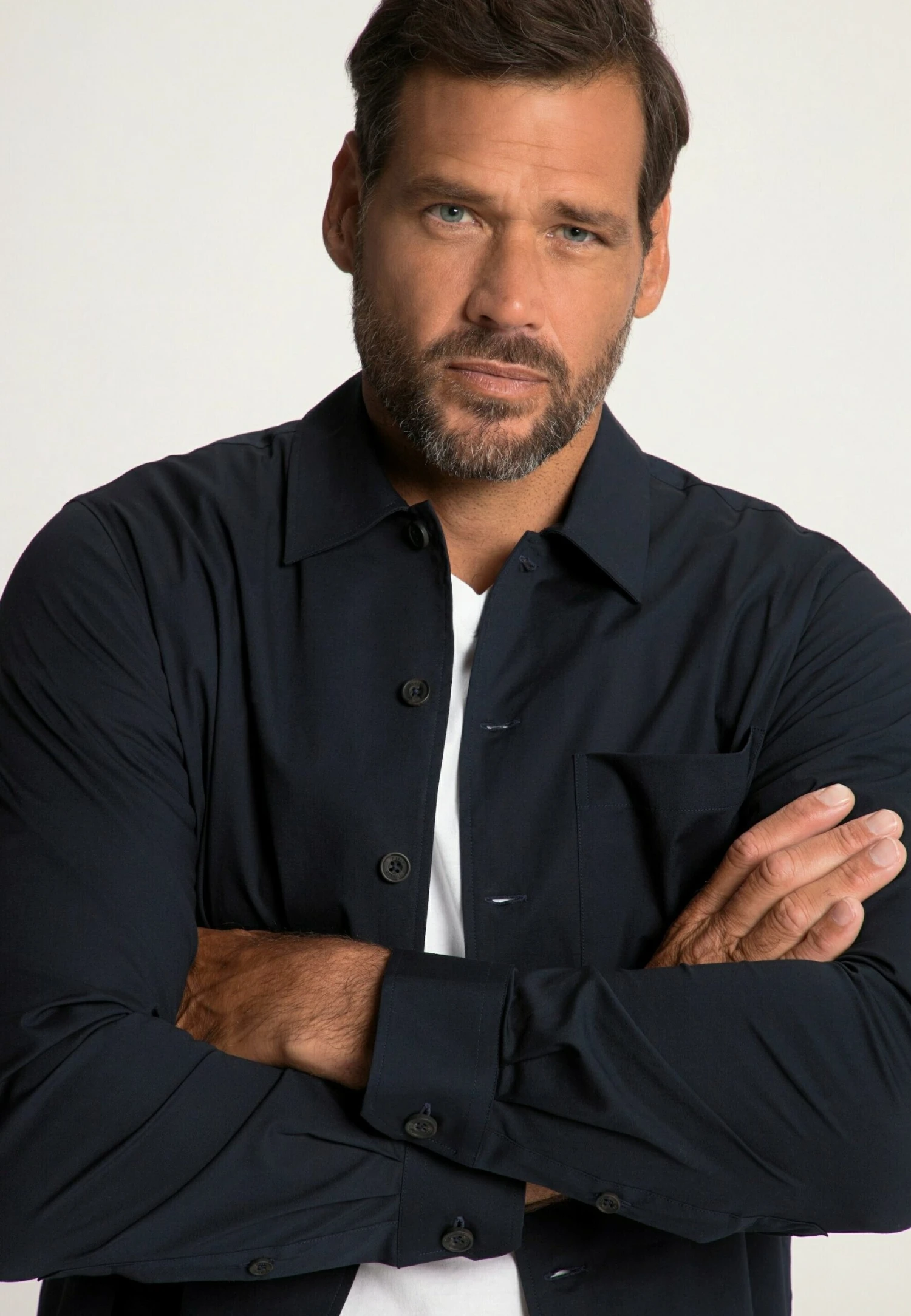 JP1880 Overhemd - Bleu Nuit Mat 4 JP1880 Overhemd - Bleu Nuit Mat - Afbeelding 2