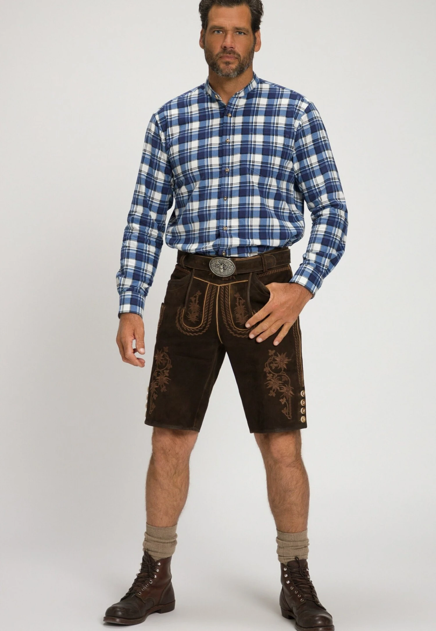 JP1880 Folklore Modern Fit - Overhemd - Navy Blauw 4 JP1880 Folklore Modern Fit - Overhemd - Navy Blauw - Afbeelding 2