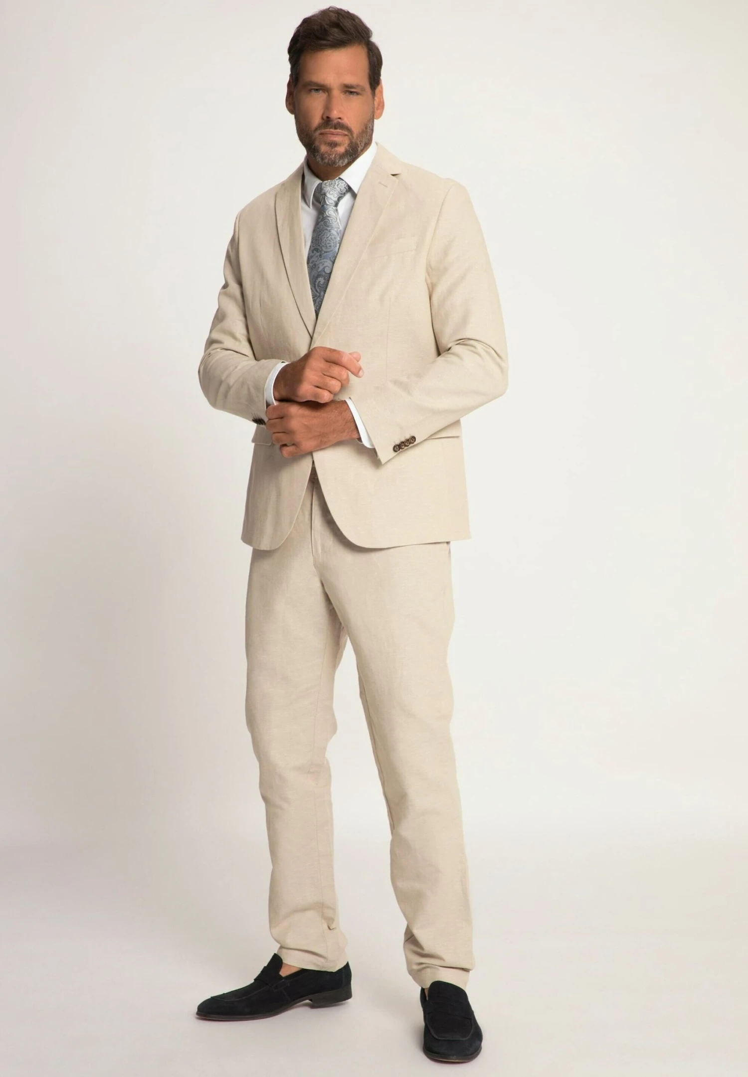 JP1880 Kos Avec Col À Revers - Blazer - Gris De Sable 4 JP1880 Kos Avec Col À Revers - Blazer - Gris De Sable - Afbeelding 2