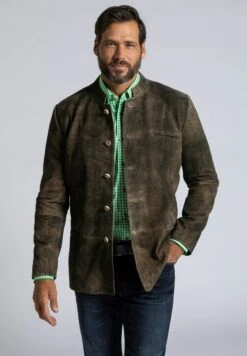 JP1880 Leren Jas - Mahagonibraun