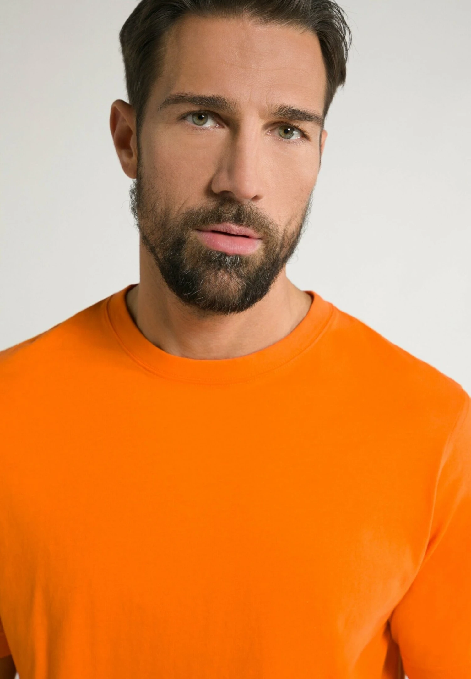 JP1880 Grosse Grössen Bis 8Xl - T-Shirt Basic - Hellorange 4 JP1880 Grosse Grössen Bis 8Xl - T-Shirt Basic - Hellorange - Afbeelding 2