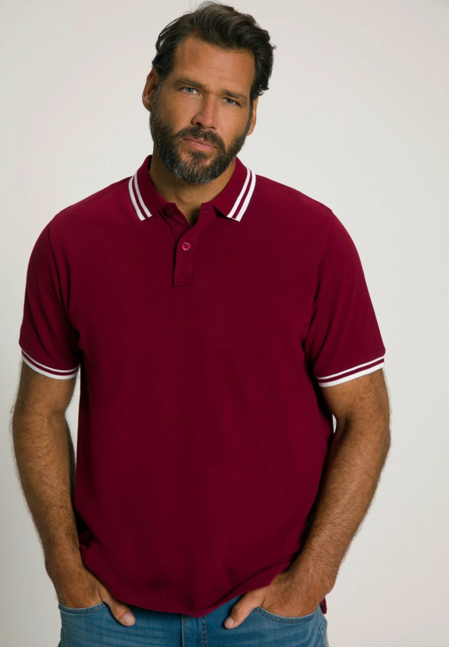 JP1880 Poloshirt - Dunkel Weinrot 3 JP1880 Poloshirt - Dunkel Weinrot