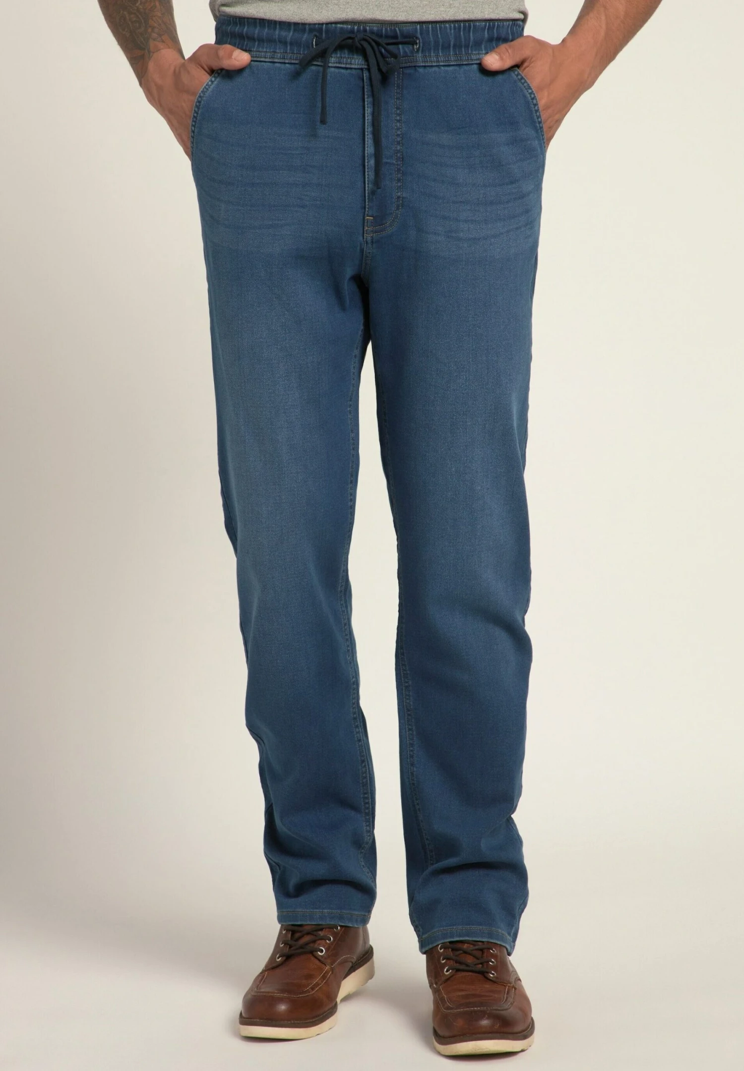 JP1880 Flexnamic Waistband - Straight Leg Jeans - Medium Stone 3 JP1880 Flexnamic Waistband - Straight Leg Jeans - Medium Stone