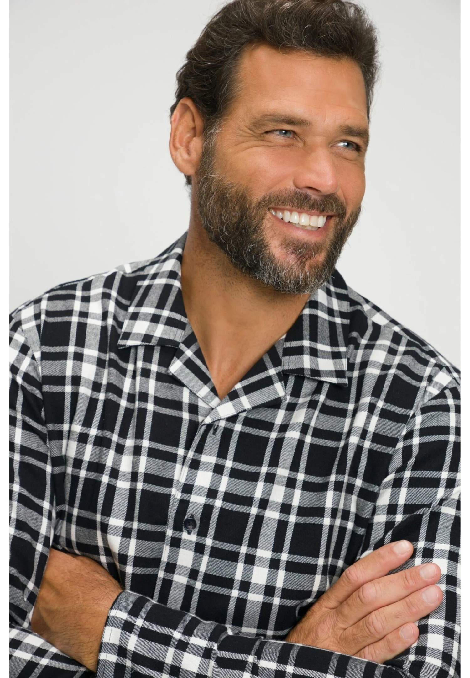 JP1880 Pyjamashirt - Schwarz 5 JP1880 Pyjamashirt - Schwarz - Afbeelding 3