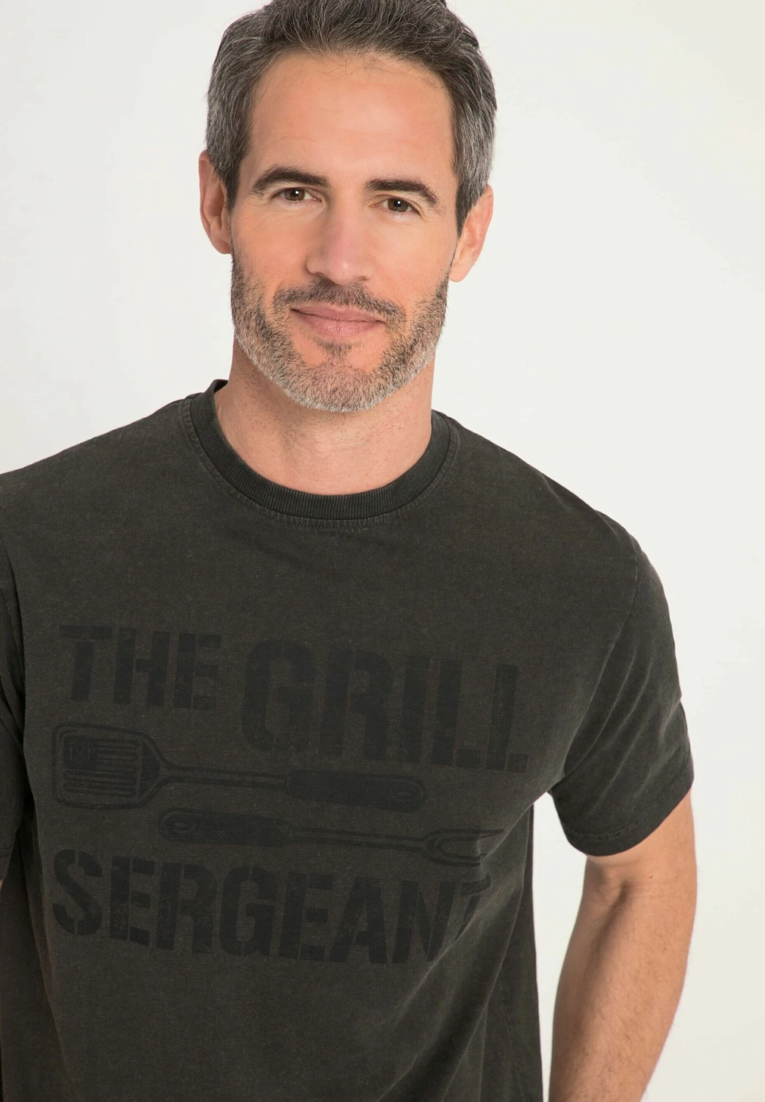 JP1880 T-Shirt Print - Anthracite 4 JP1880 T-Shirt Print - Anthracite - Afbeelding 2