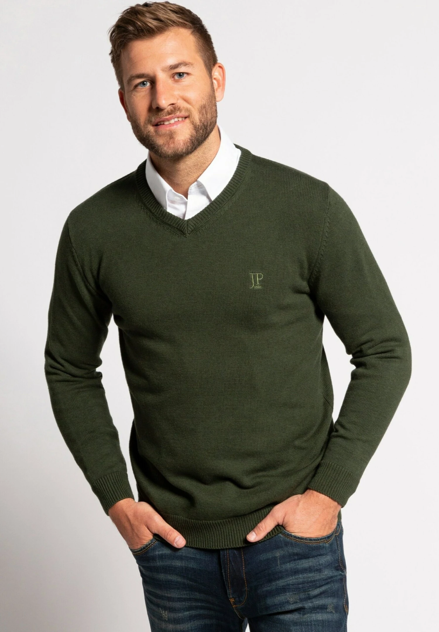 JP1880 Trui - Vert Foncé 3 JP1880 Trui - Vert Foncé