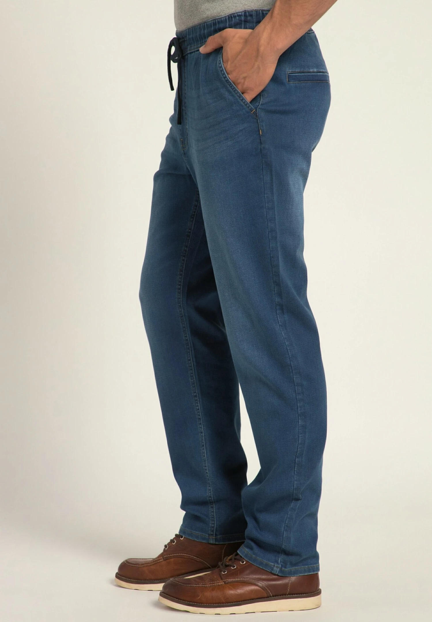 JP1880 Flexnamic Waistband - Straight Leg Jeans - Medium Stone 6 JP1880 Flexnamic Waistband - Straight Leg Jeans - Medium Stone - Afbeelding 4