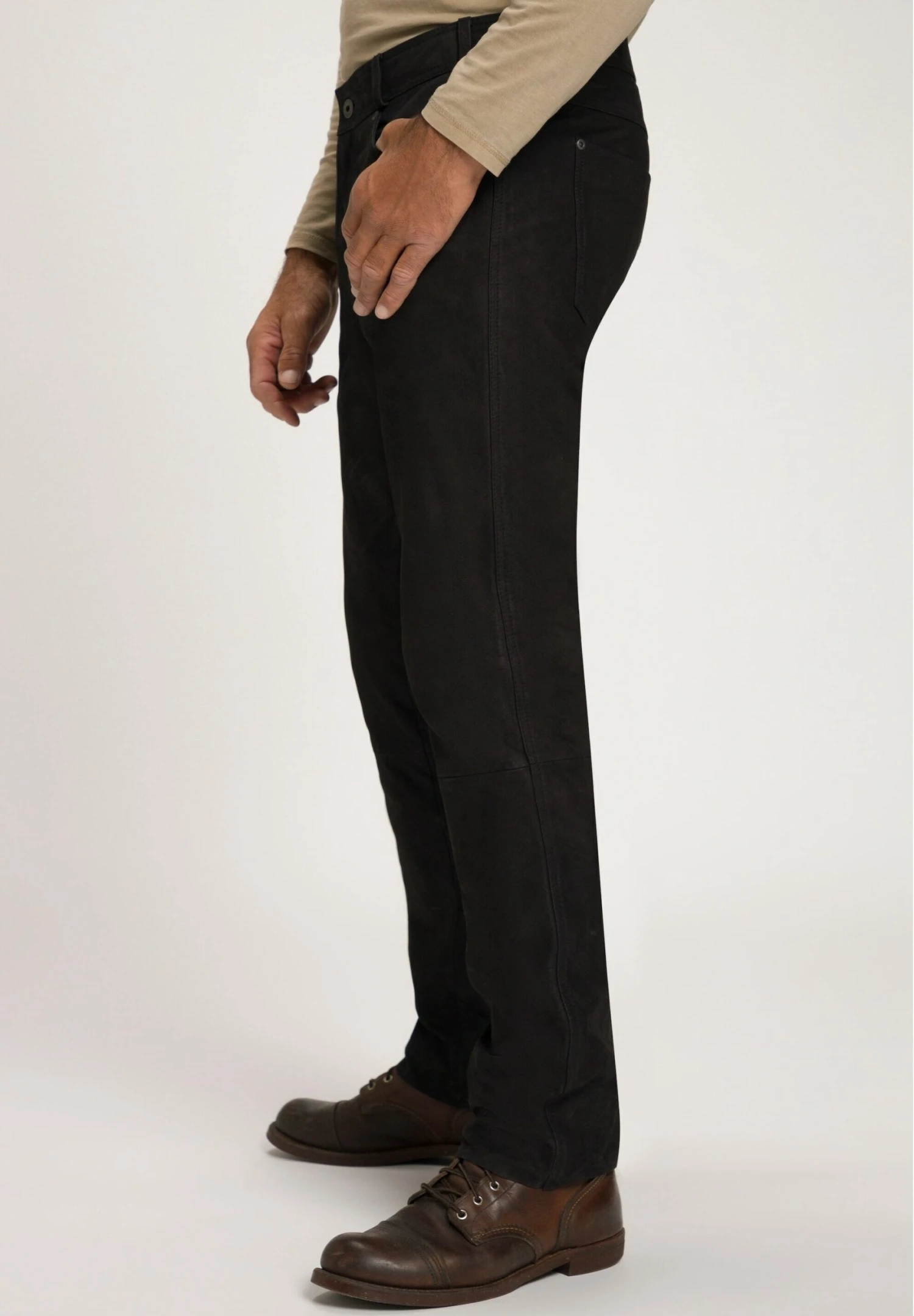 JP1880 Leren Broek - Noir 5 JP1880 Leren Broek - Noir - Afbeelding 3