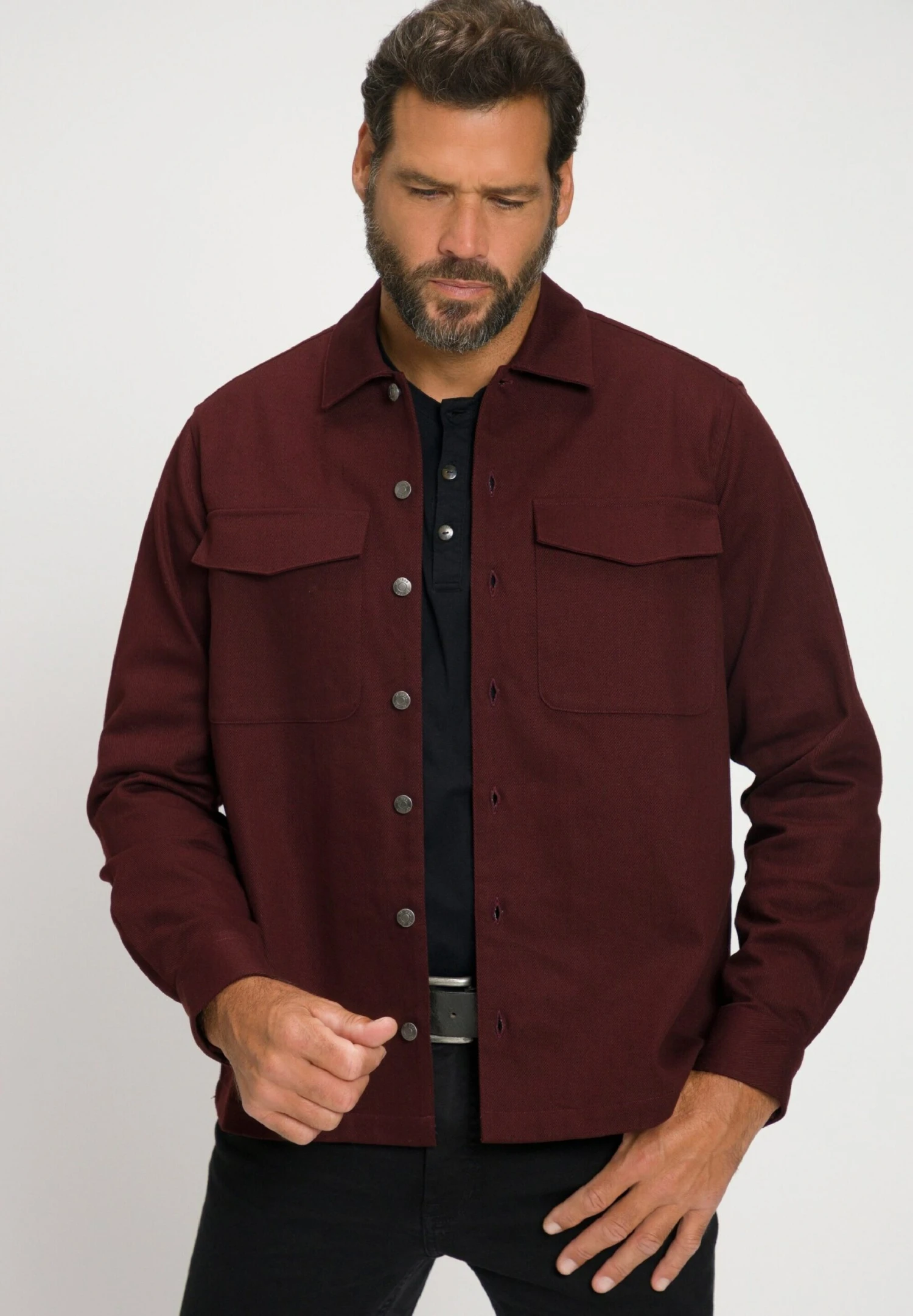 JP1880 Overhemd - Weinrot 5 JP1880 Overhemd - Weinrot - Afbeelding 3