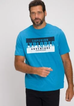 JP1880 T-Shirt Print - Licht Azuurblauw