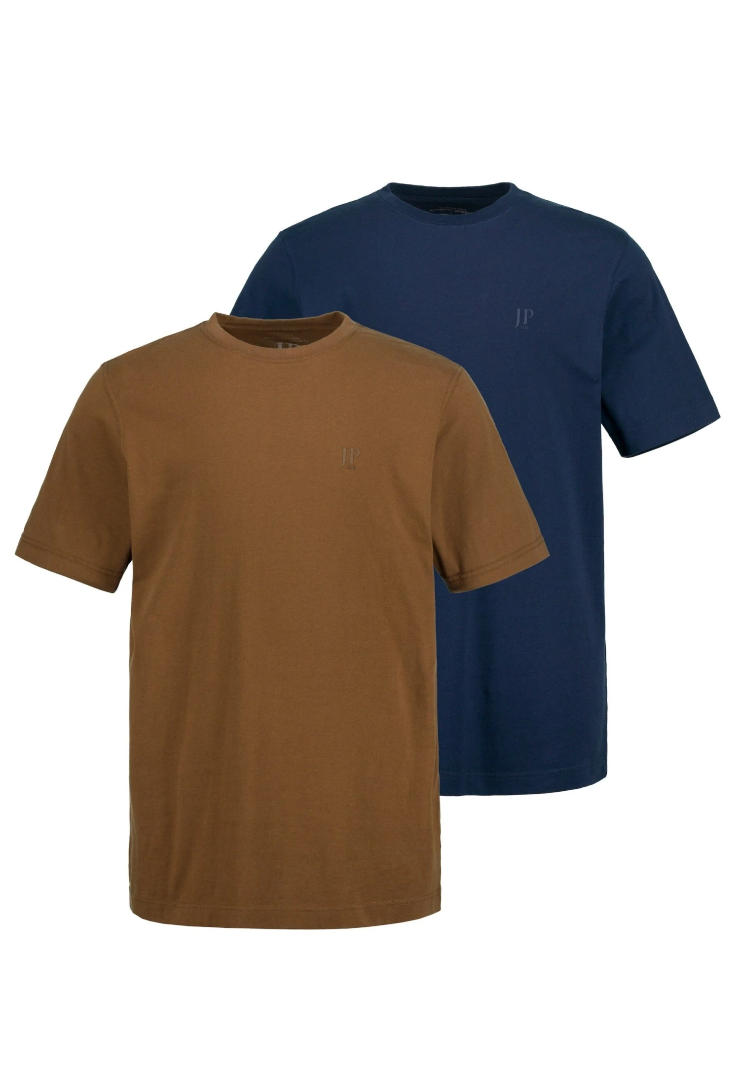JP1880 T-Shirt Basic - Braun, Nachtblau 5 JP1880 T-Shirt Basic - Braun, Nachtblau - Afbeelding 3