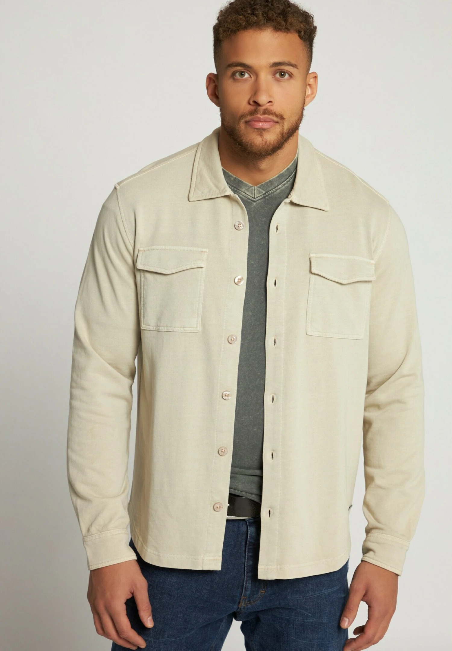 JP1880 Overhemd - Sand Beige 5 JP1880 Overhemd - Sand Beige - Afbeelding 3