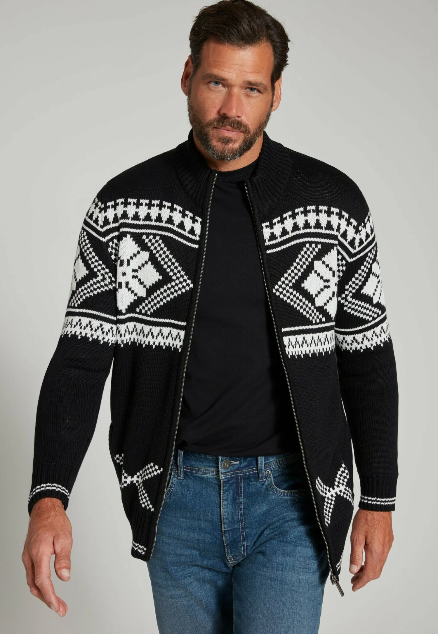 JP1880 Jacquard Stehkr - Vest - Schwarz 4 JP1880 Jacquard Stehkr - Vest - Schwarz - Afbeelding 2