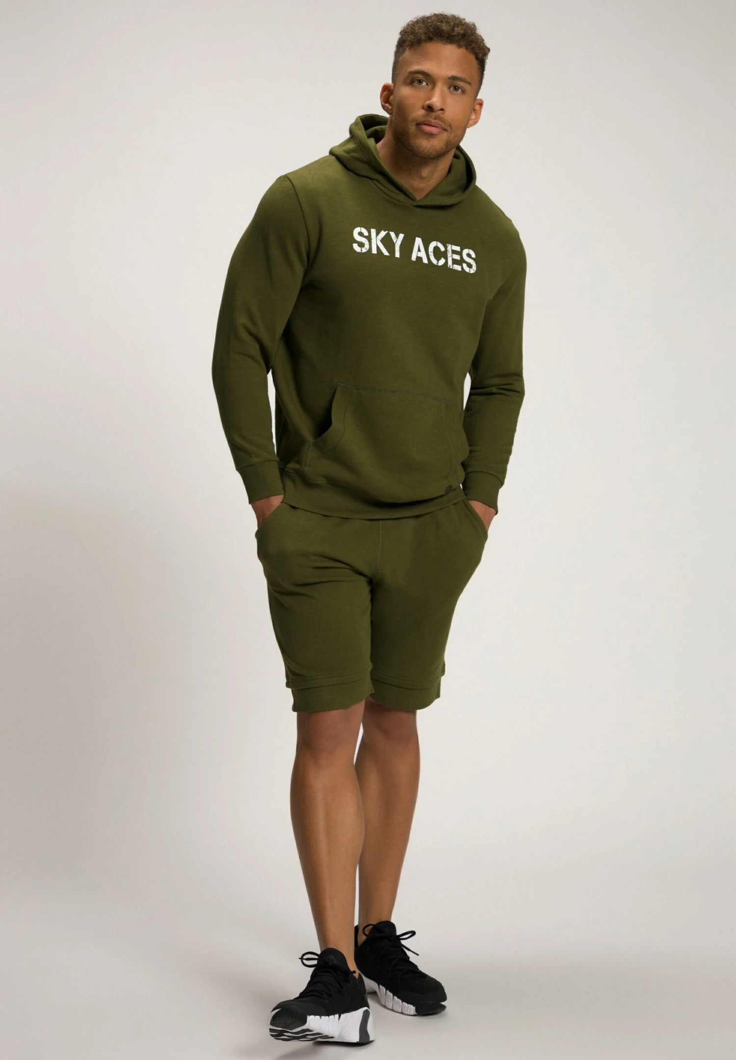 JP1880 Sky Aces - Hoodie - Moosgrün 4 JP1880 Sky Aces - Hoodie - Moosgrün - Afbeelding 2